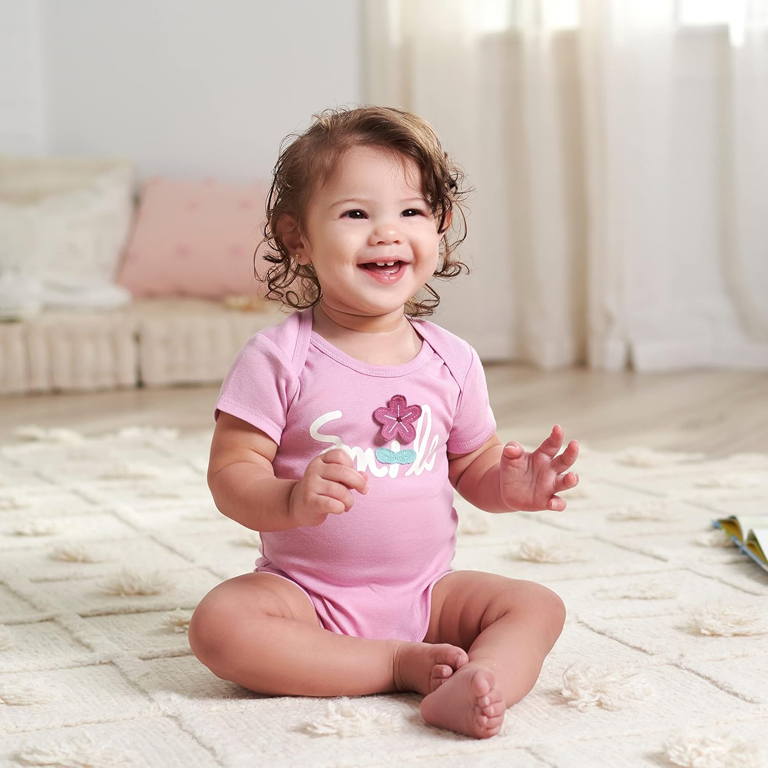 Detalle de Gerber Bodysuits manches courtes pour bébé fille – lot de 5