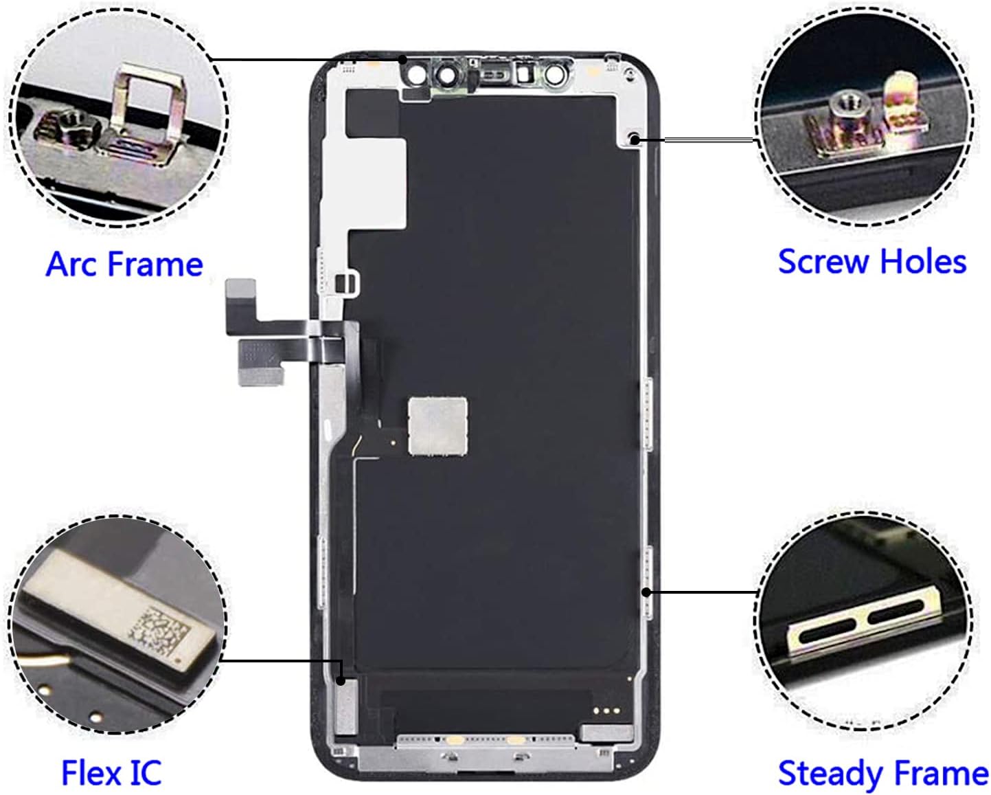 Thumbnail 6 de Brinonac iPhone 11 Pro Screen Replacement Kit (5.8-inch) with COF Touch Assembly, Repair Tools & Waterproof Adhesive