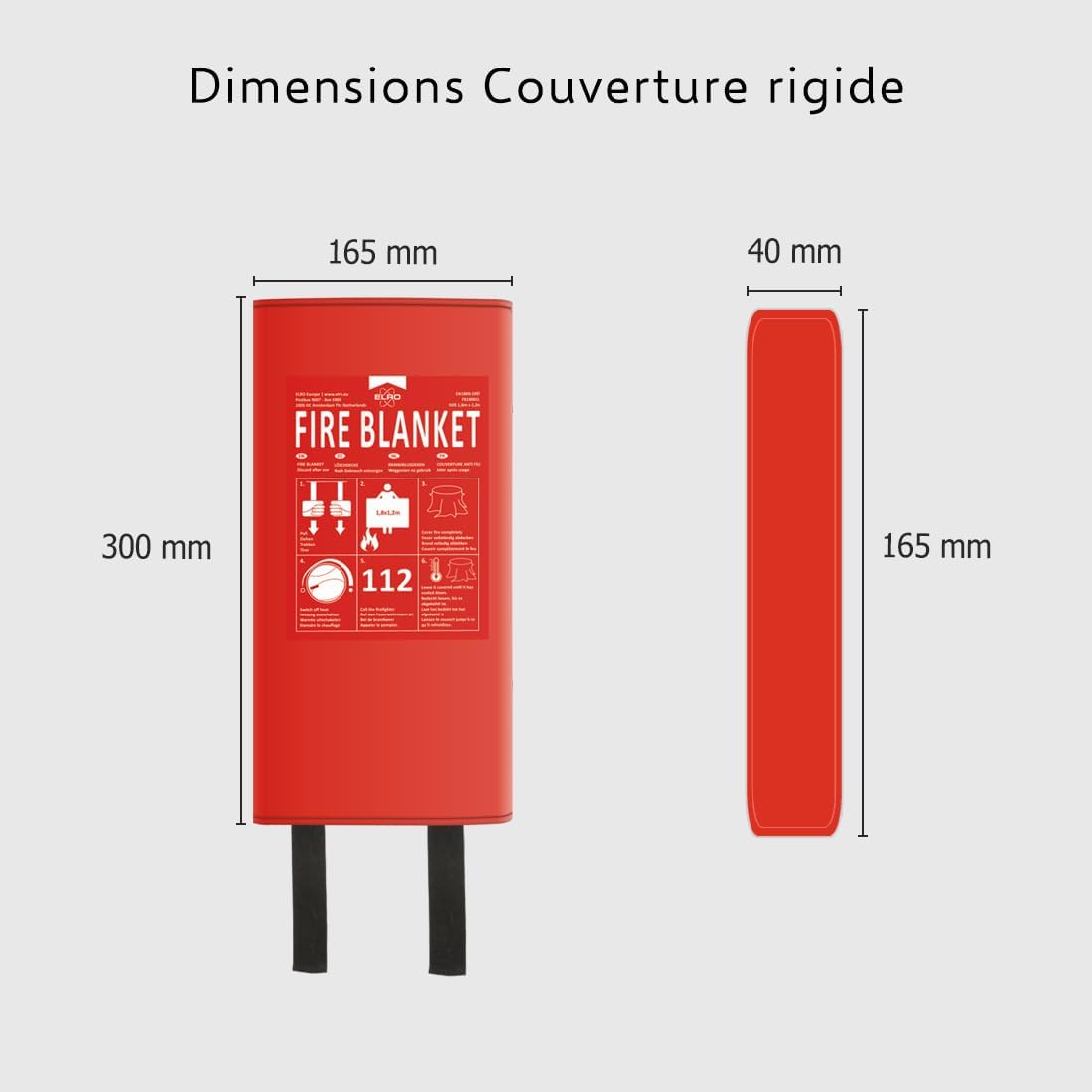 Detalle 2 de ELRO FB1800 Couverture anti-feu 1,8 m x 1,2 m