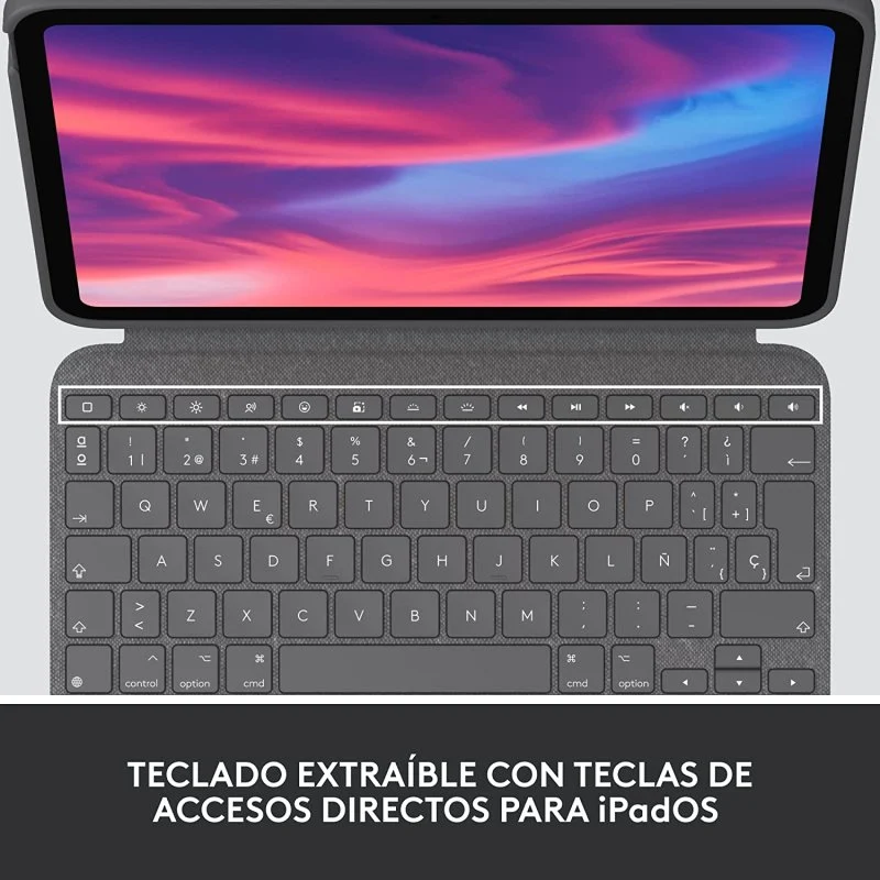 Thumbnail 1 de Logitech Combo Touch funda con teclado extraíble Oxford gris para iPad 10.ª generación