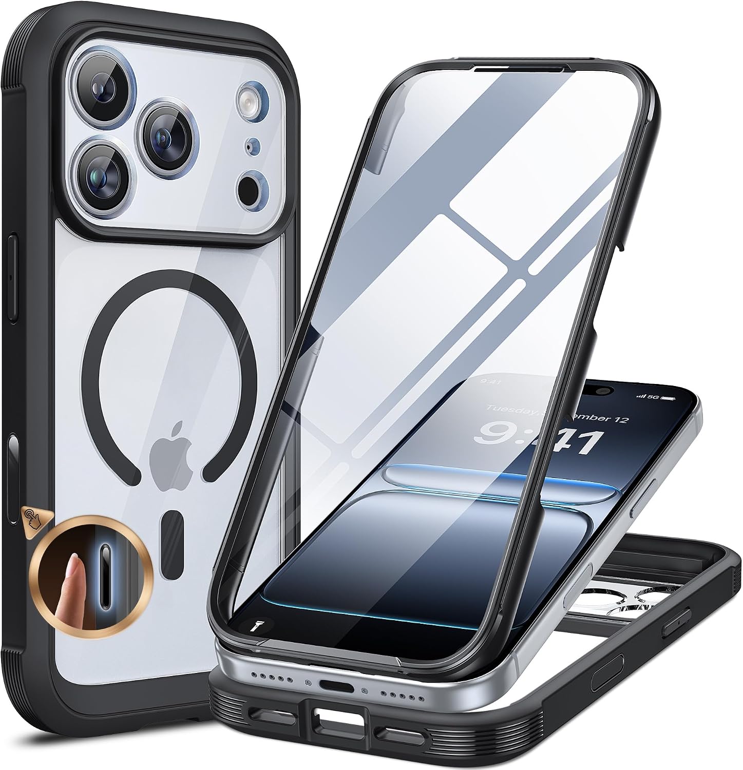 Detalle de Miracase Magnetic Case for iPhone 17 Pro Max 6.9"