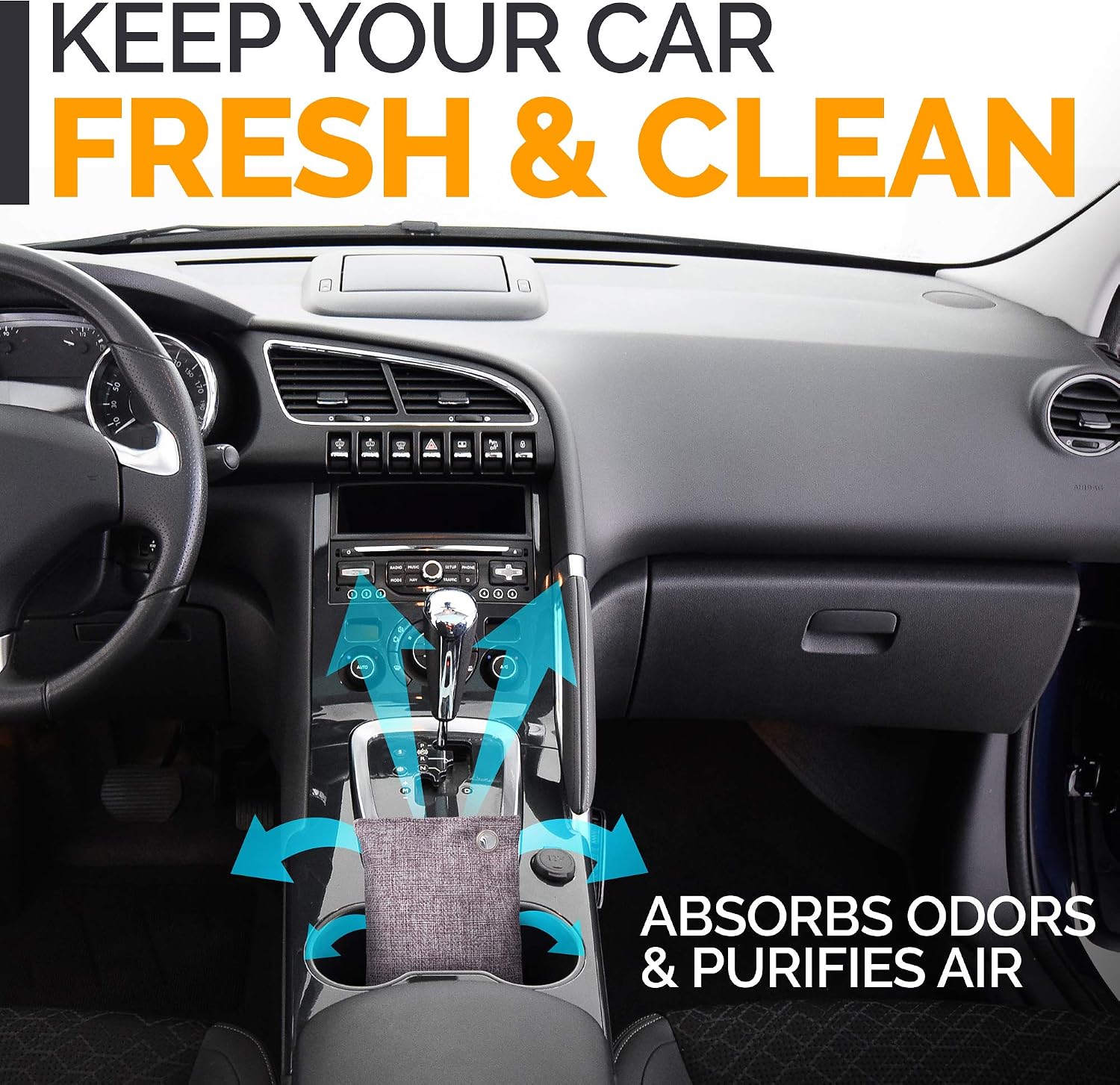 Thumbnail 4 de Activated Charcoal Odor Absorber for Strong Odors (10 Bags) - Bamboo Charcoal Air Purifier, Car, Closet, Shoes