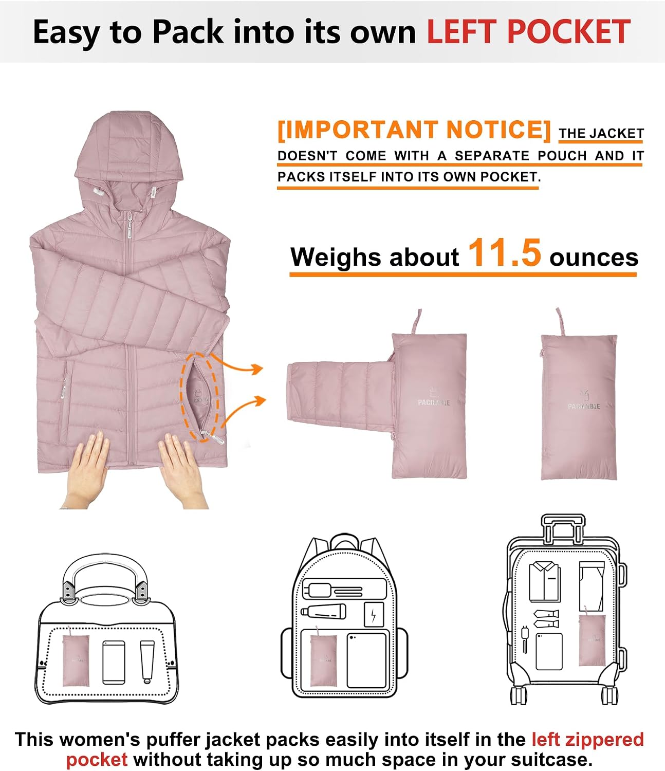 Thumbnail 1 de Outdoor Ventures Women Puffer Jacket with Hood