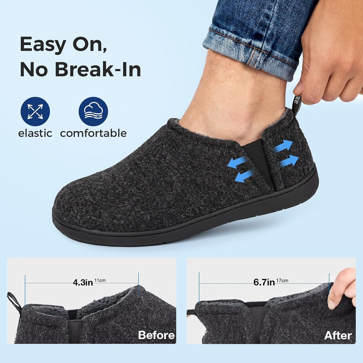 Thumbnail 4 de Snug Leaves Men’s Faux Wool Slippers