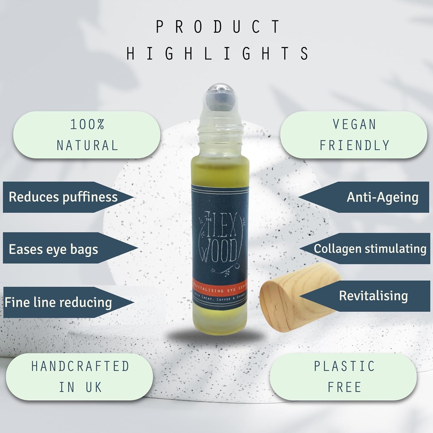 Thumbnail 3 de The Ilex Wood Revitalising Eye Serum (Cacay Oil) – 10ml all-natural vegan anti-ageing eye serum