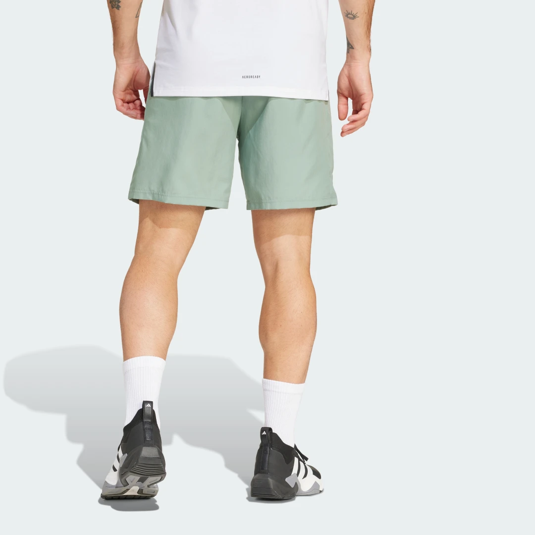 Detalle de Adidas Pantalón corto Train Essentials Woven Training – Verde