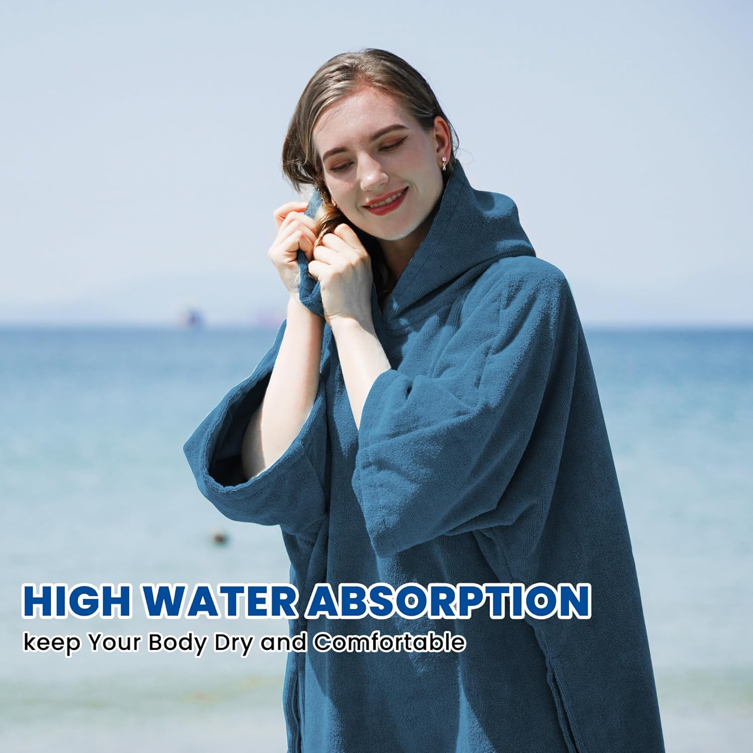 Thumbnail 5 de Winthome Changing Bath Robe — Surf Poncho Towel with Hooded Design