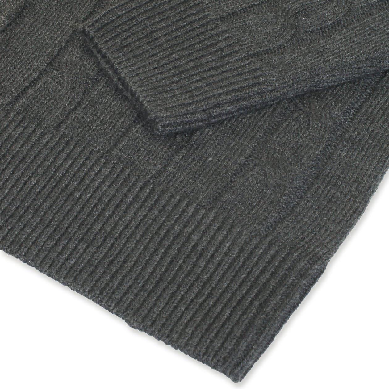 Thumbnail 3 de Xact Men’s Cable Knit Jumper – Crew Neck Pullover with Classic All-Over Cable Pattern