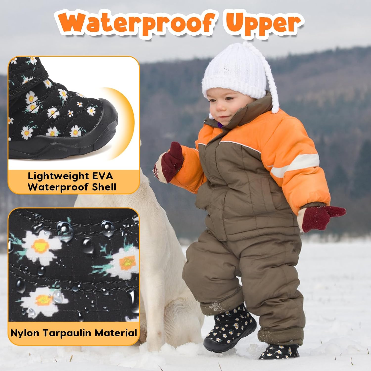 Thumbnail 4 de BARERUN Baby Winter Boots Faux Fur Lining