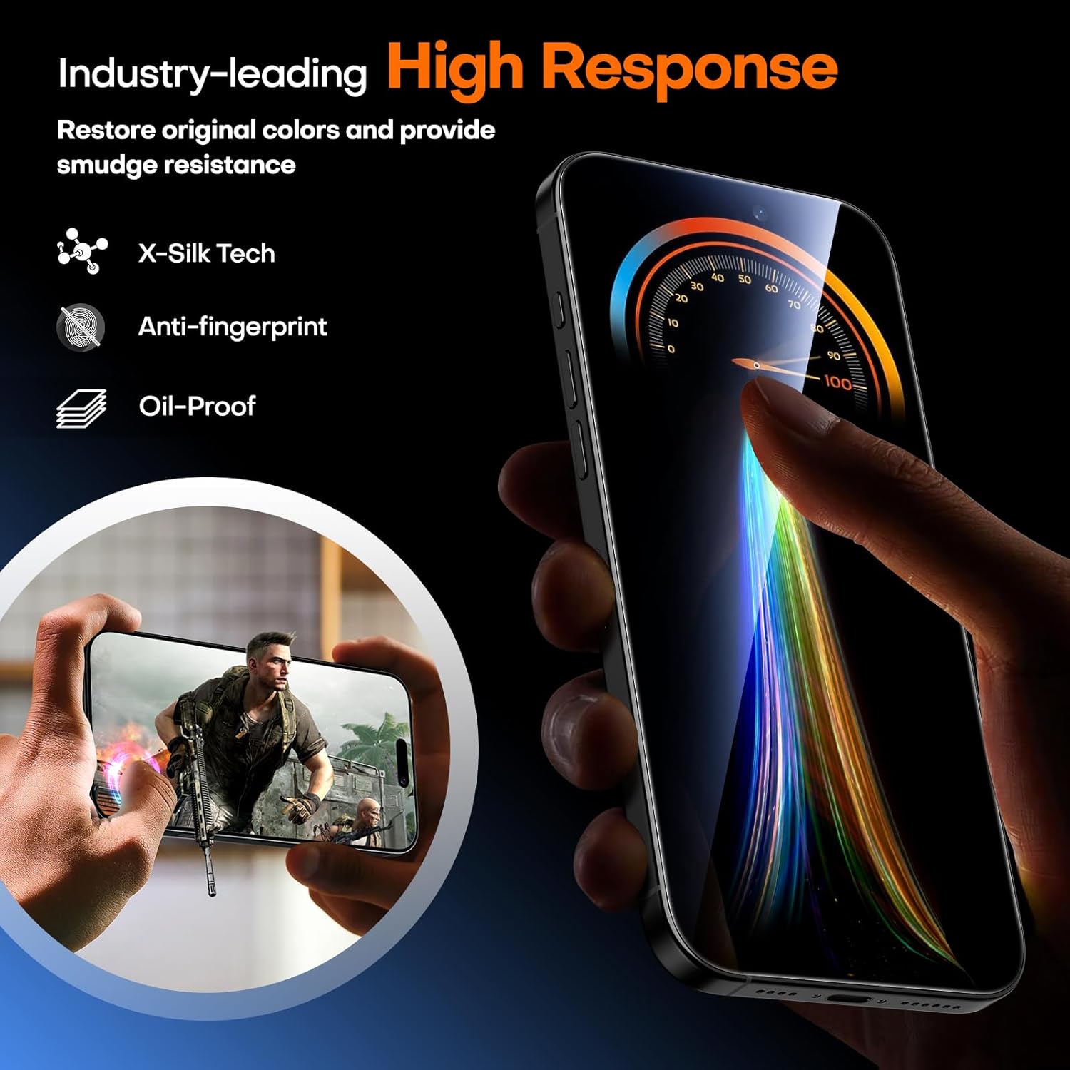Thumbnail 5 de TAURI iPhone 17 Screen Protector | 2 Pack 9H+ Tempered Glass with Dust-Free Install Tool