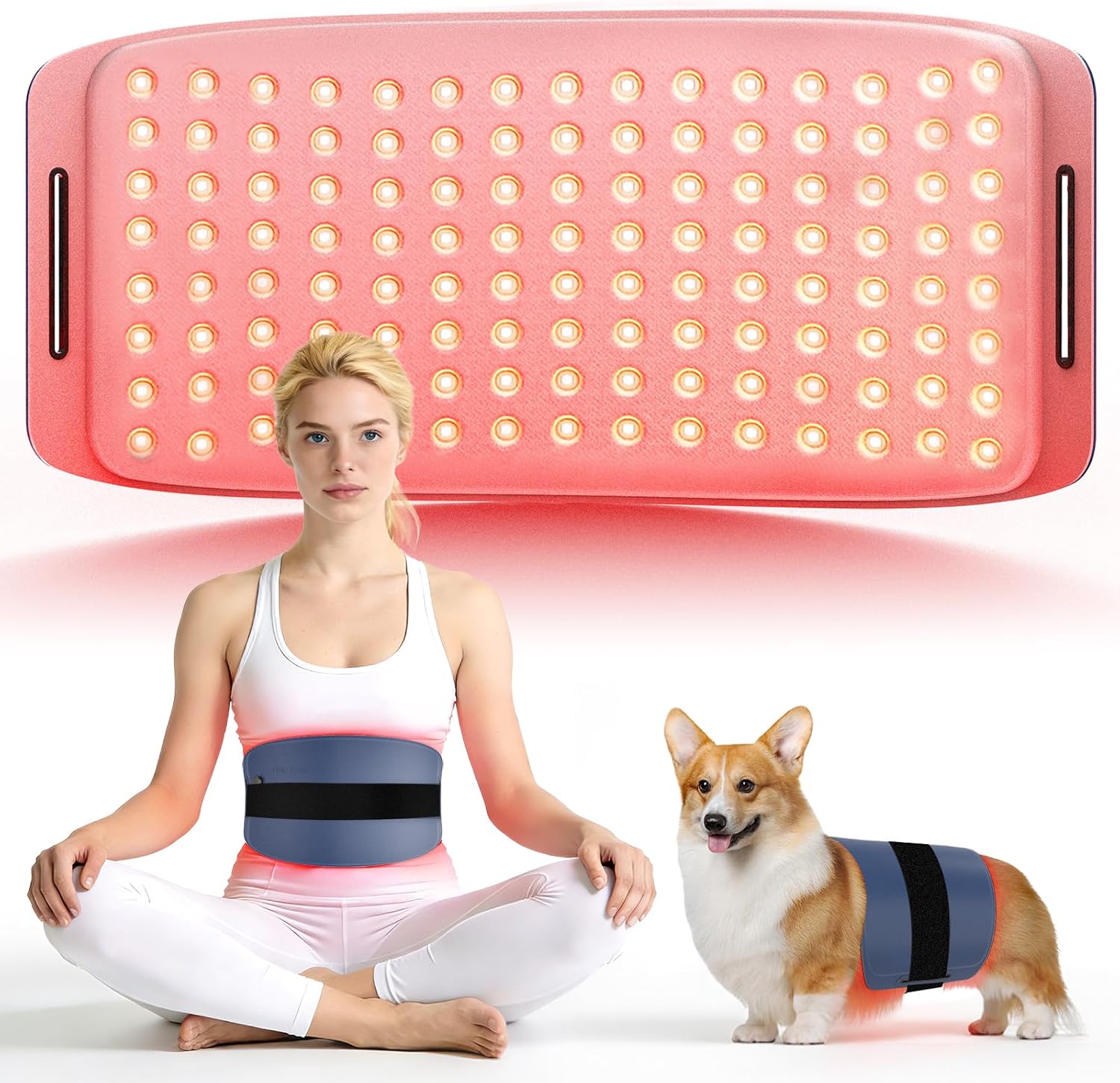 Detalle de Hello Face L120 TriChip™ roodlichttherapieriem met 660 nm en 850 nm LED’s