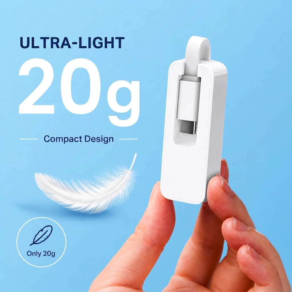 Detalle 2 de TP-Link UE300C USB C ethernet adapter 10Gb