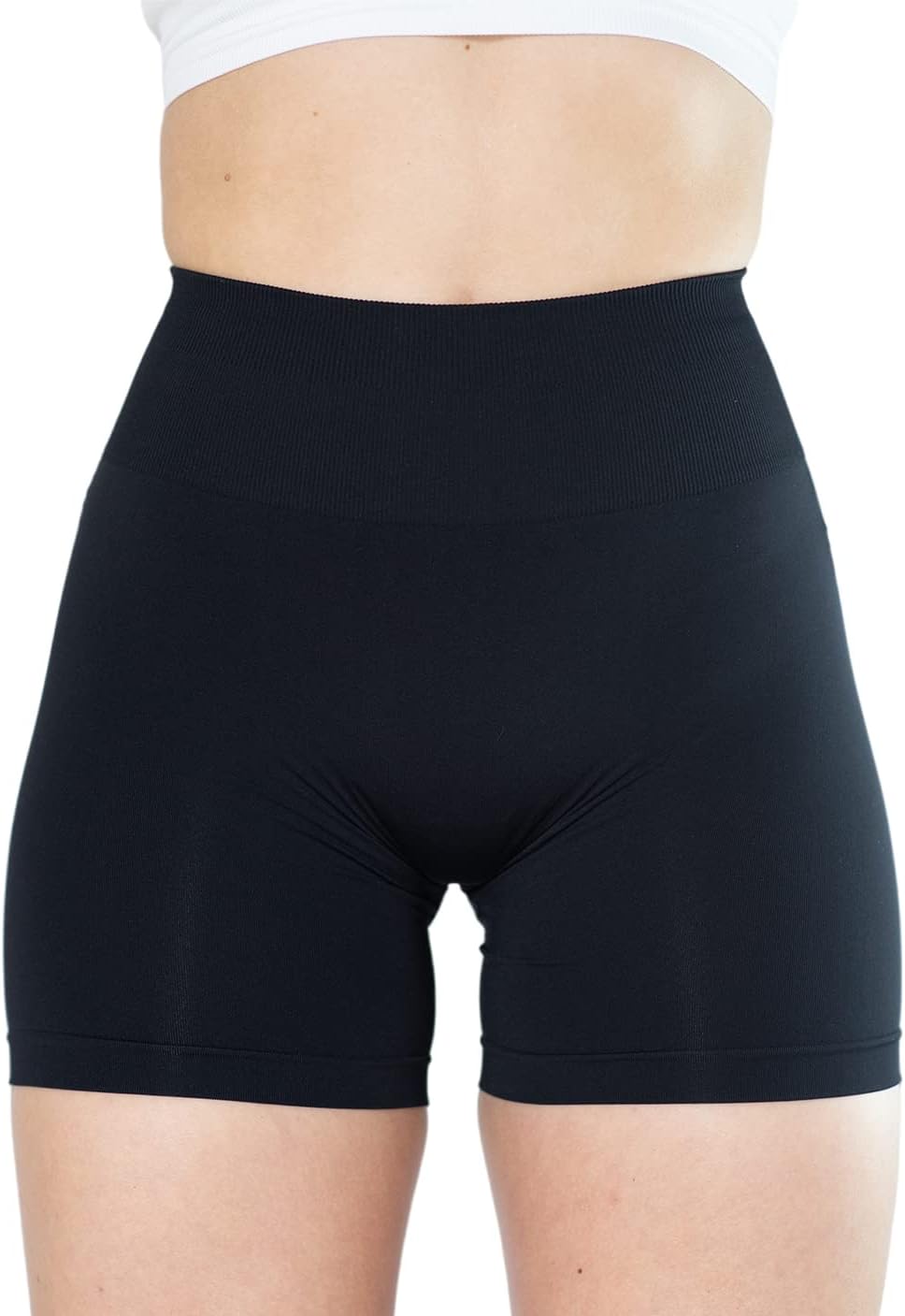 Detalle de AUROLA Dream Collection Women’s Workout Shorts (High Waist, Scrunch Butt, Seamless)