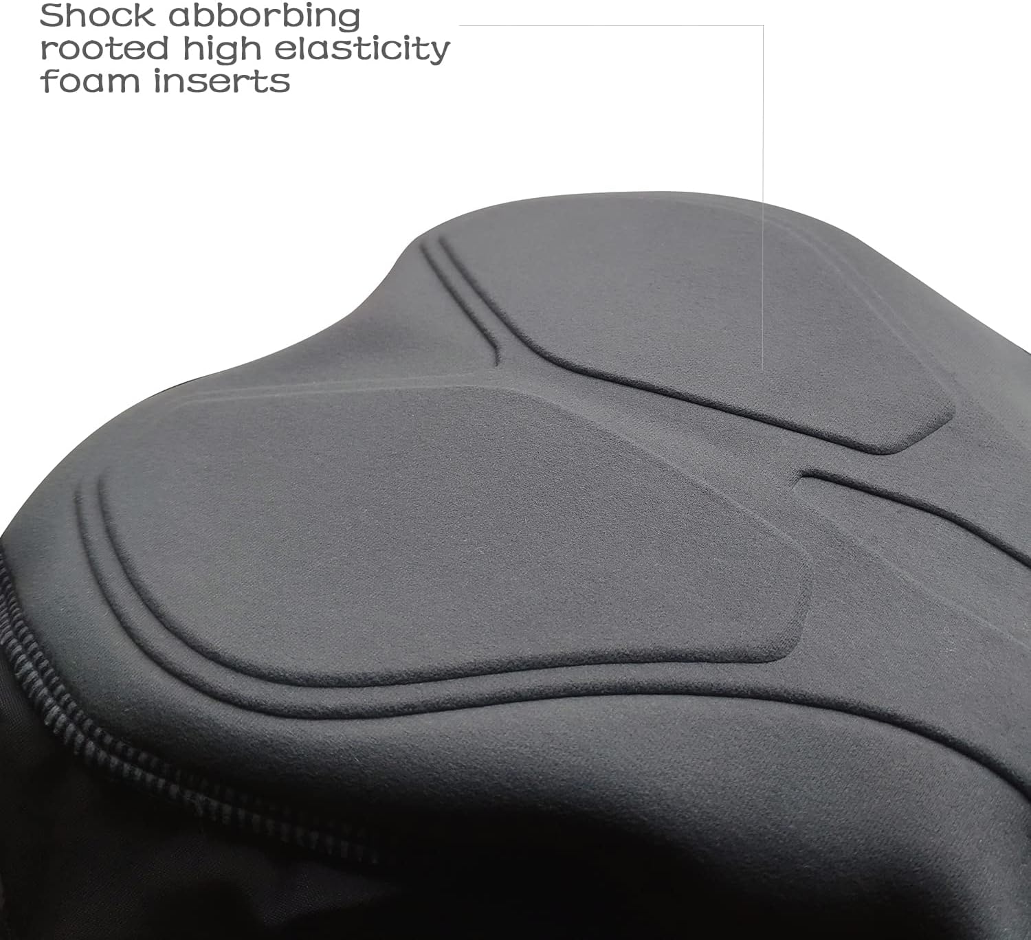 Detalle de Lo.gas Herren Lang Gepolsterte Fahrrad Hose – Radhose mit Taschen, Reflektorstreifen und atmungsaktivem Stoff