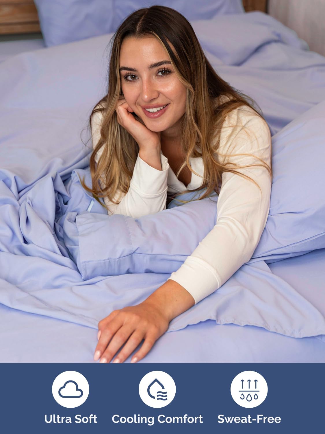Thumbnail 4 de CGK Unlimited Extra Deep Queen Sheet Set (6-Piece) in Lavender