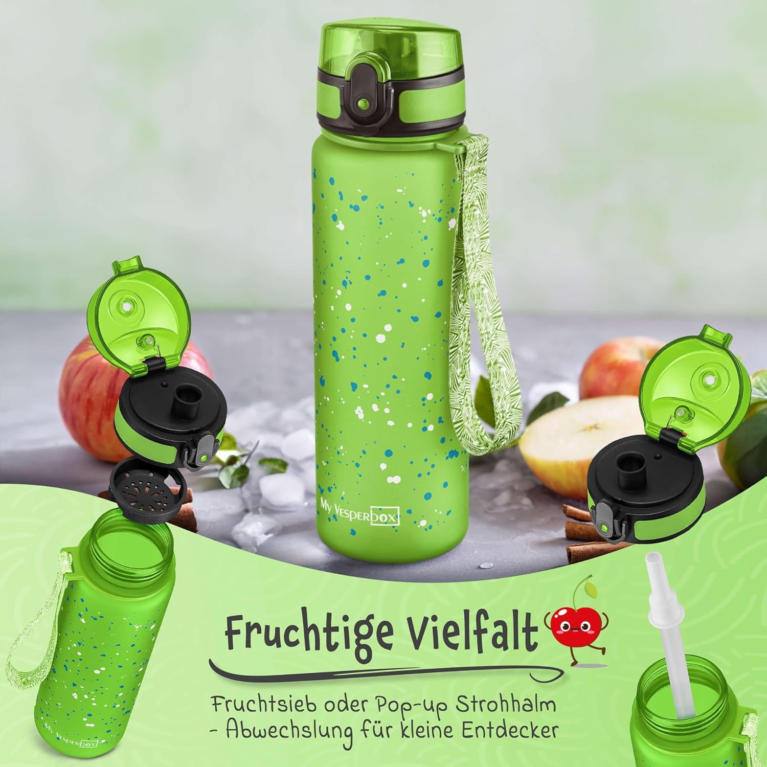 Thumbnail 2 de My Vesperbox Trinkflasche Kinder 500 ml – Auslaufsicher, kohlensäuregeeignet & BPA-frei