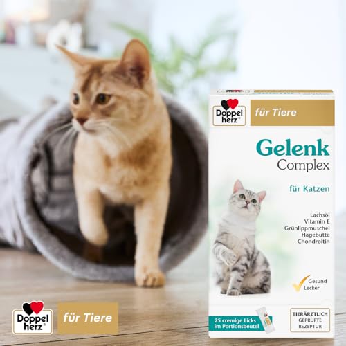 Detalle de Doppelherz Gelenk Complex für Katzen – Cremige Licks mit Omega‑3, Grünlippmuschel und Chondroitin