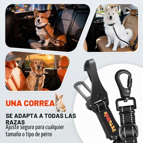 Thumbnail 7 de PETCOOZ Cinturón de Seguridad para Perros en Coche 3 en 1 – Seguridad Flexible y Amortiguada