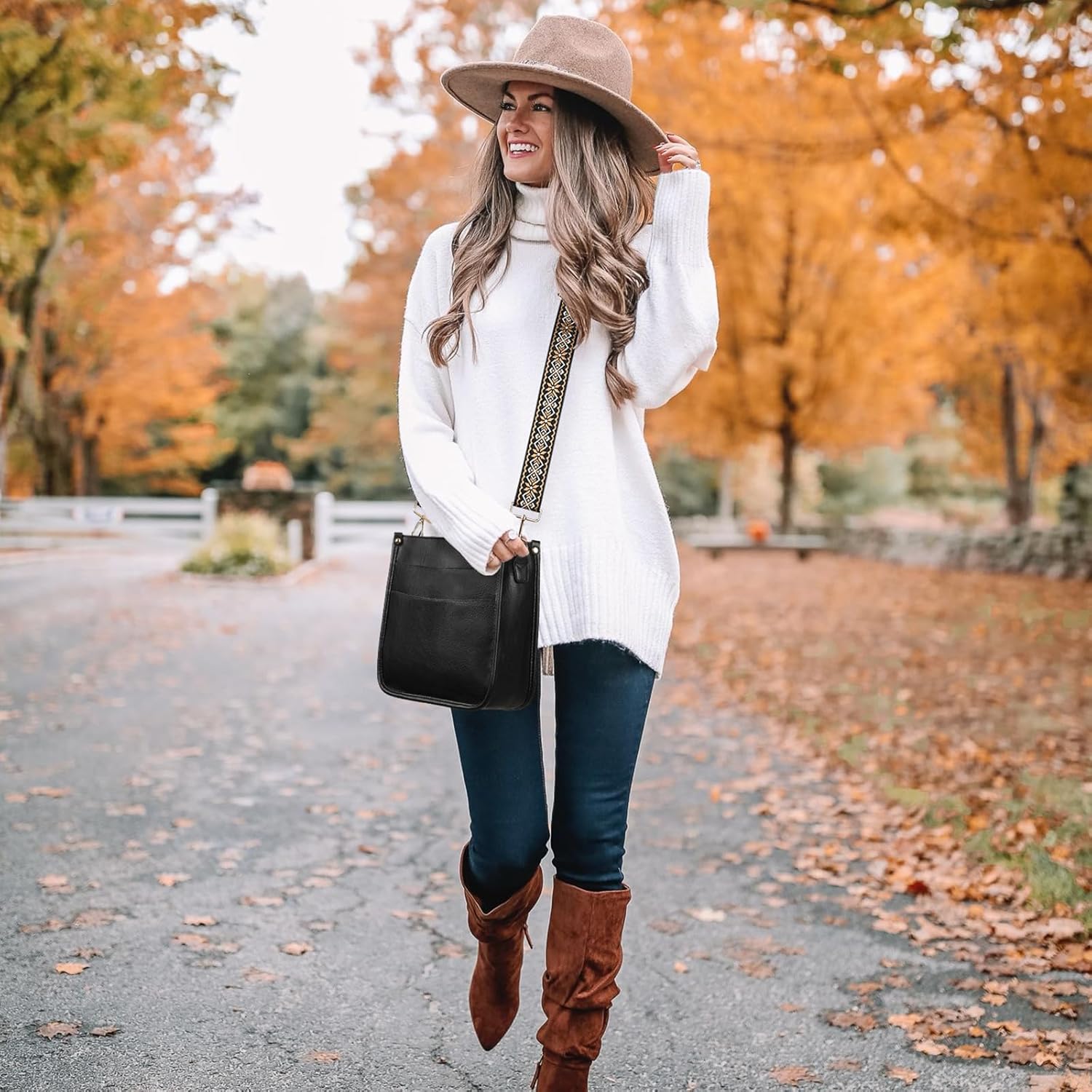 Thumbnail 1 de SENDEFN Crossbody Bags for Women: Vegan Leather Hobo with Wide Adjustable Strap