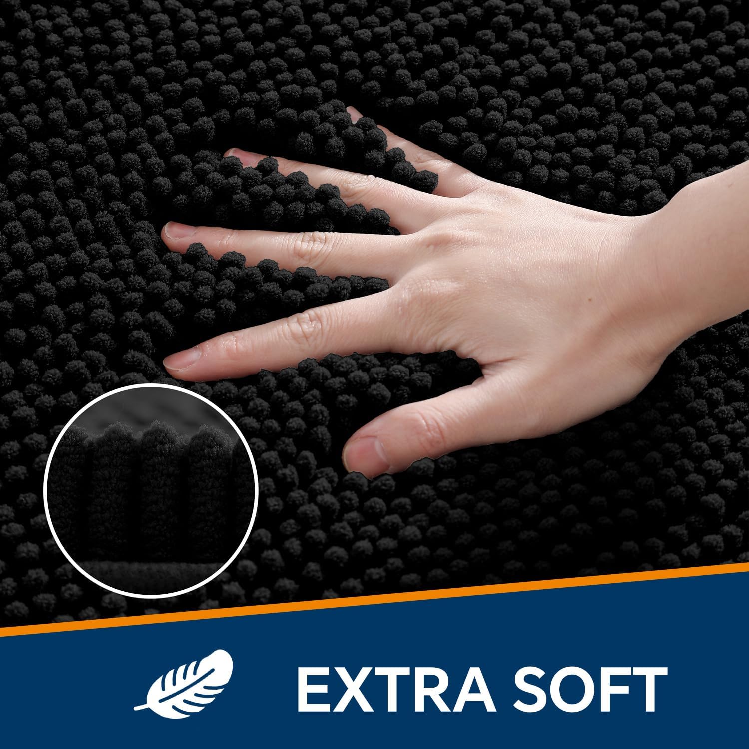 Detalle de Kildoss Chenille Bath Mat, 26" x 44