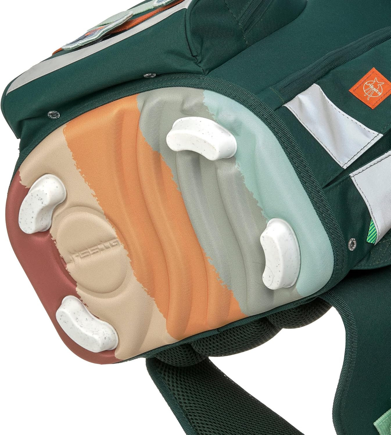 Detalle de LÄSSIG 7-teiliges Schulranzen-Set Boxy Unique Dark Green Ocean Edition
