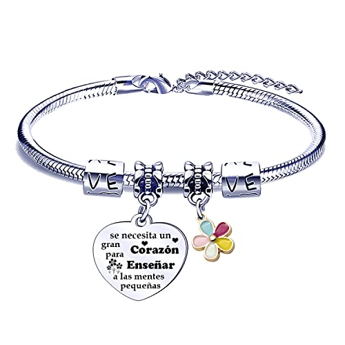 Detalle de FGHJK Pulsera Maestro Profesora – Regalo de Graduación y Día del Maestro