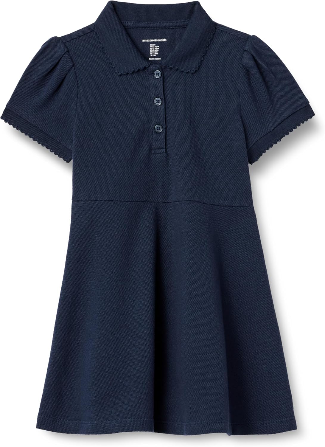 Thumbnail 5 de Amazon Essentials Girl's Short Sleeve Polo Dress (cotton piqué, fit & flare)