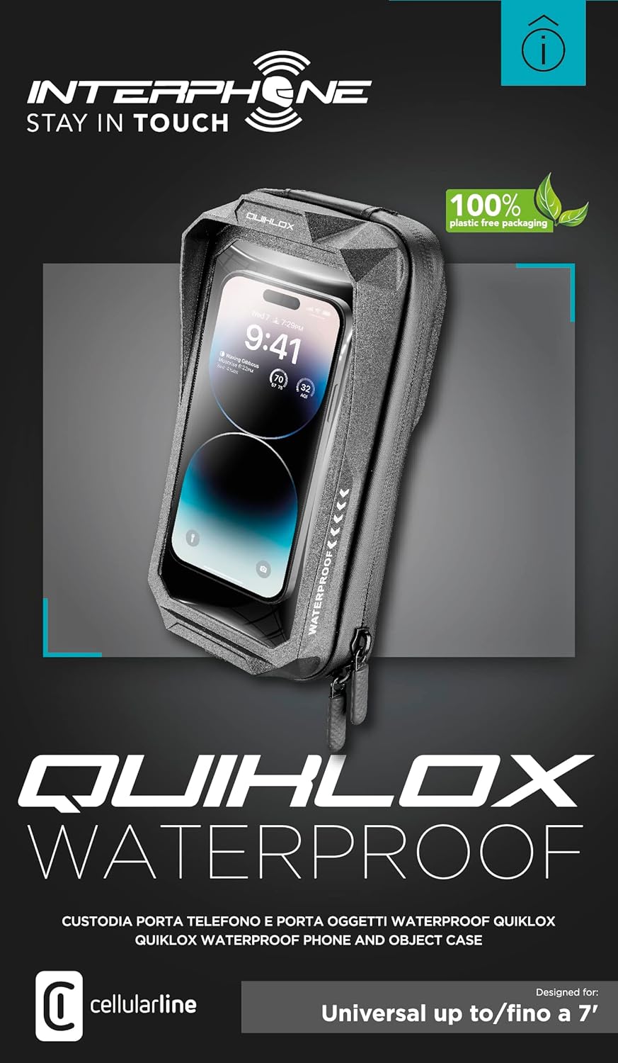 Thumbnail 1 de Interphone Quiklox Support Universel étanche pour Smartphone