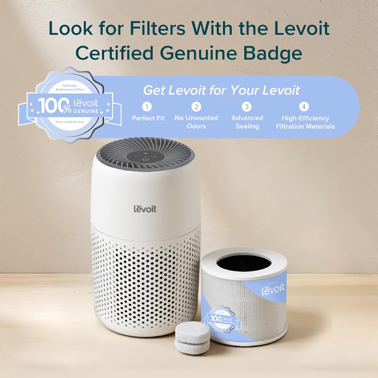 Thumbnail 6 de Levoit LAP-C161-WUS Core Mini-P Air Purifier with HEPA and Carbon Filtration