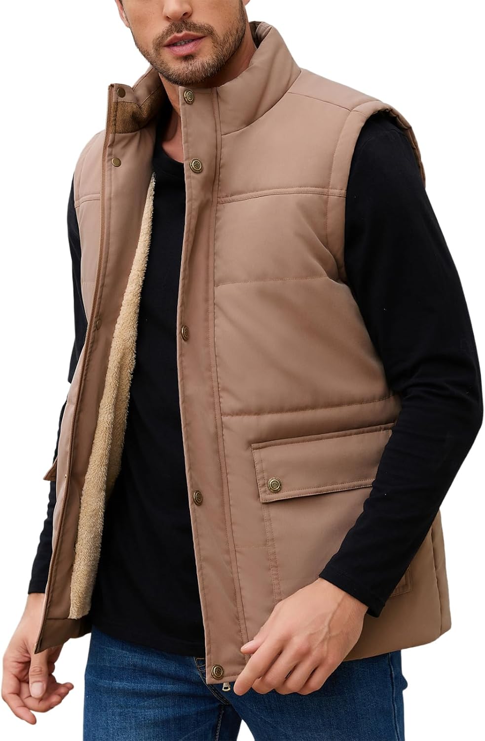Detalle de Xnova Veste Sans Manches Homme Doublure Polaire — Chaude et Polyvalente