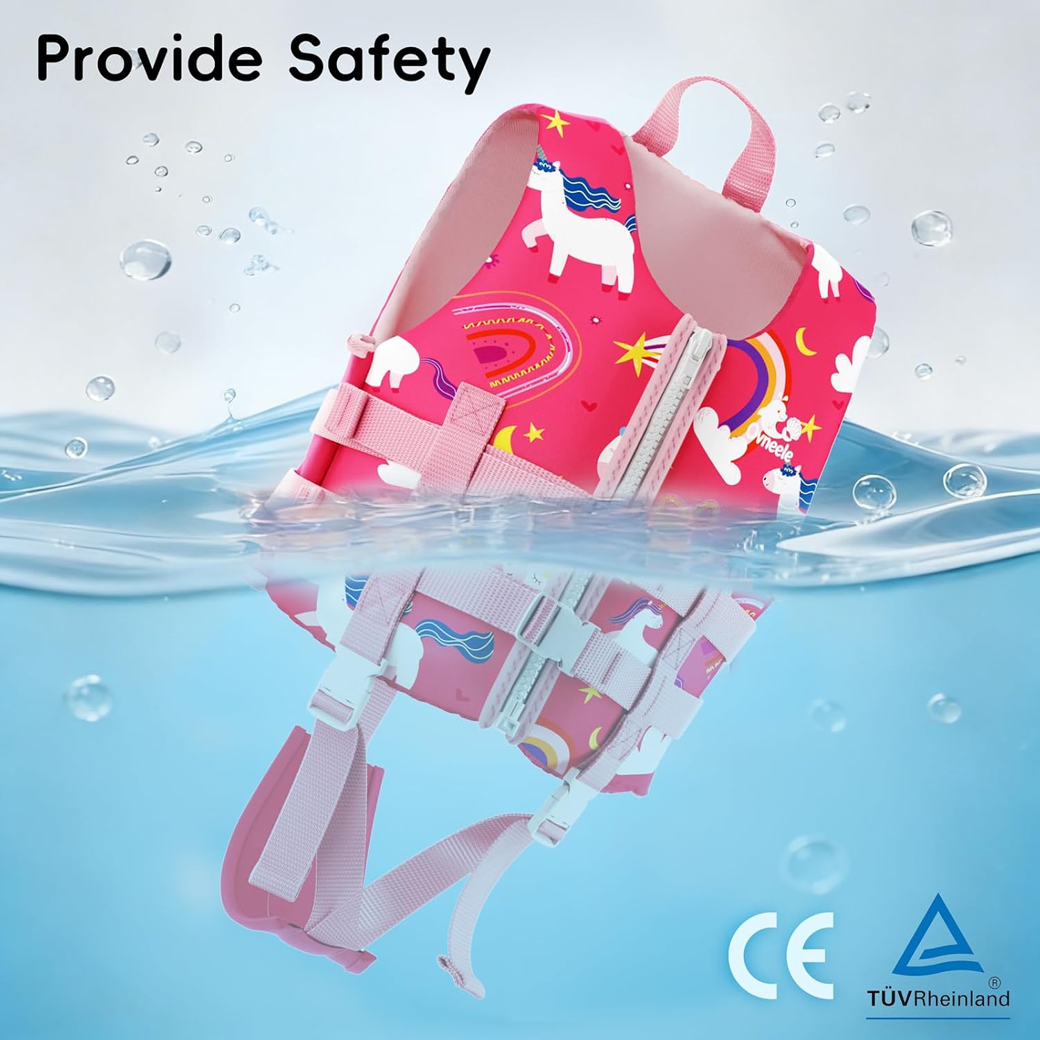 Detalle de Kinder Schwimmweste Float Jacket – sicherer Auftrieb und Lernhilfe für kleine Wasserratten (2–9 Jahre)