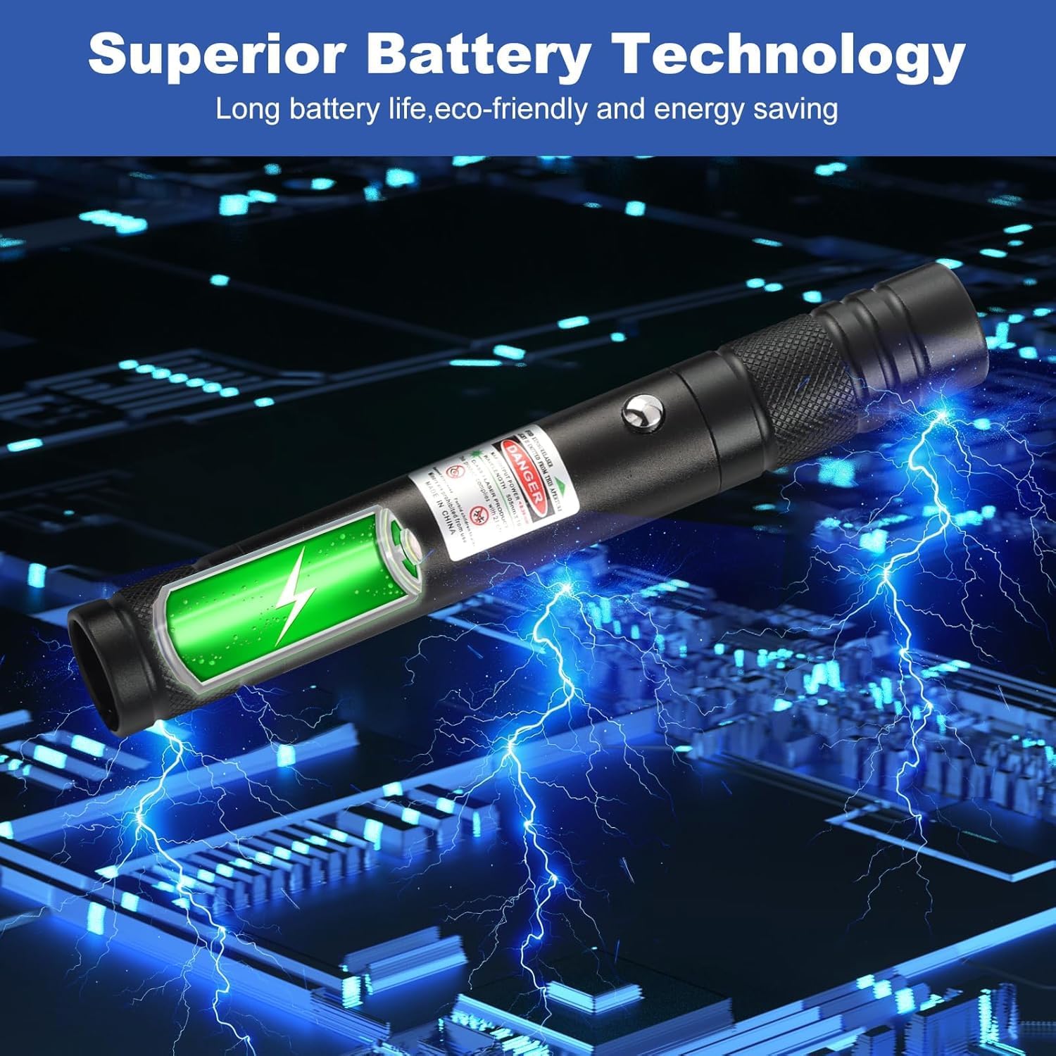 Thumbnail 4 de Damflew 9343 Green Laser Pointer, USB-A Charging, Starry-Sky Cap