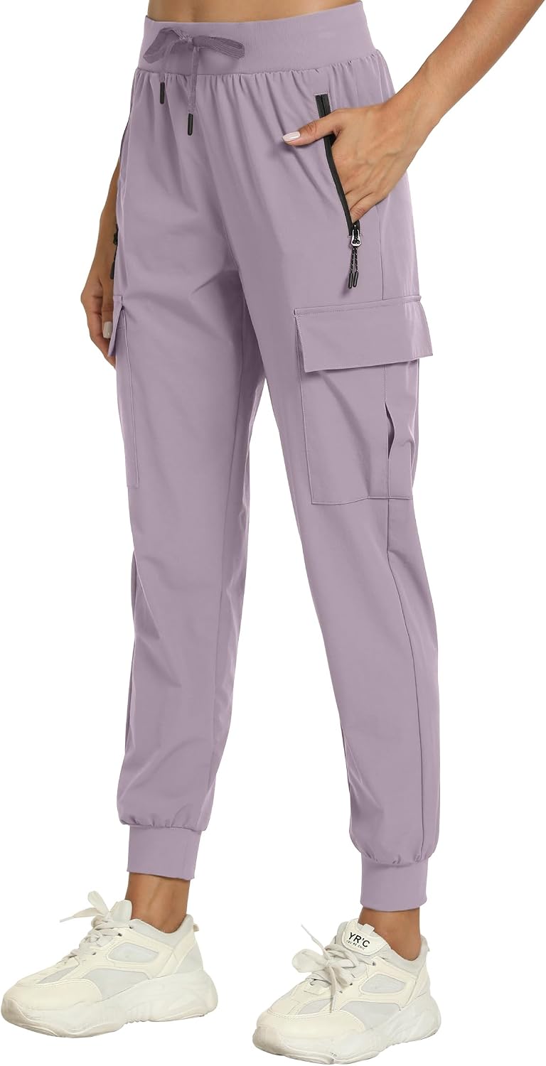 Detalle 2 de Haowind Women's Cargo Hiking Joggers, Lightweight Quick-Dry Pants with 4 Pockets