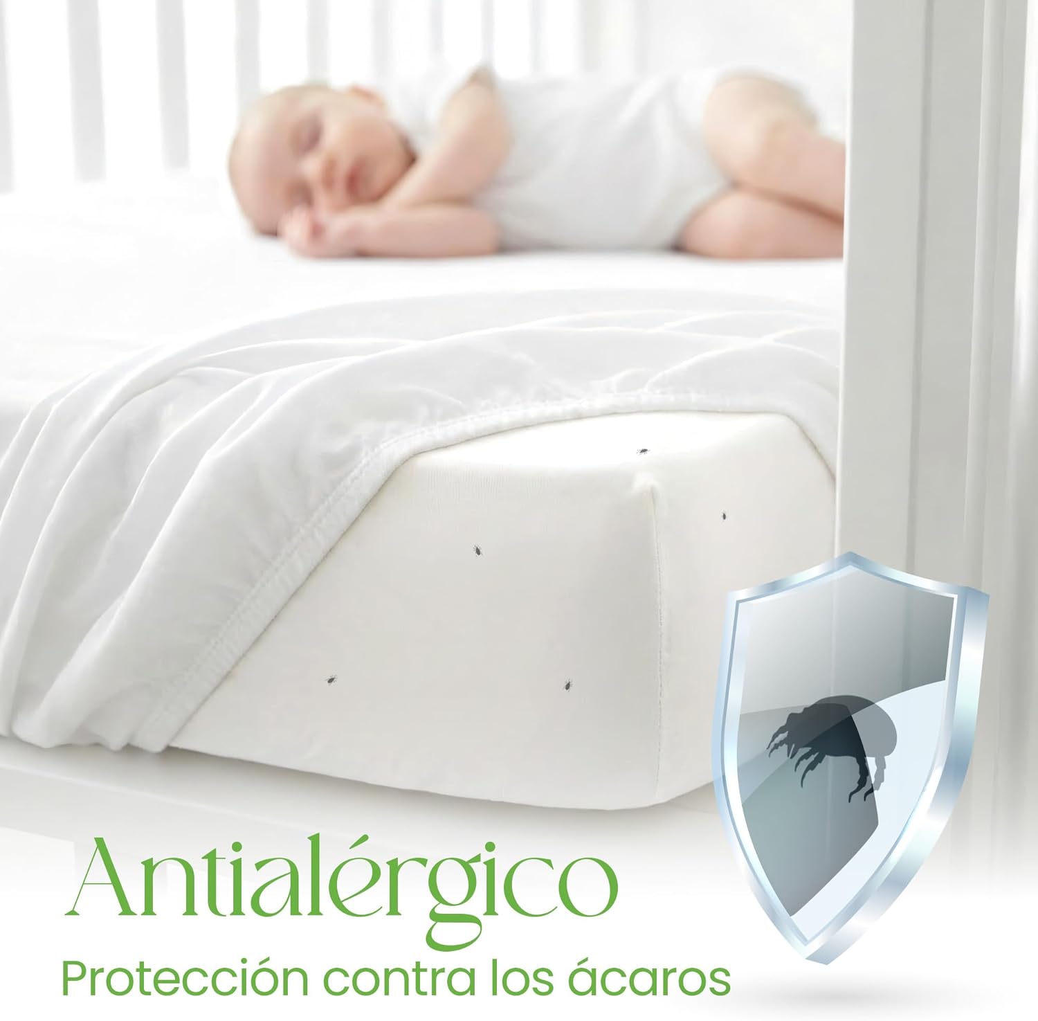 Thumbnail 5 de Protector de cuna 50x90 funda impermeable 100% bambú