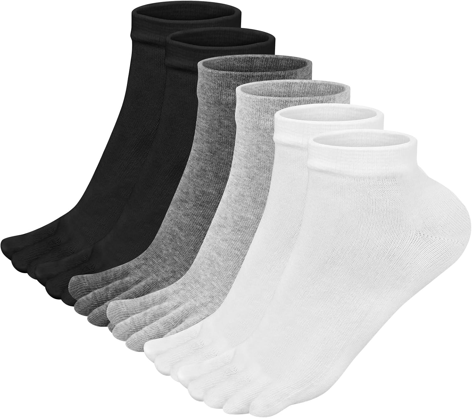 Detalle de Soleeya 6 pares calcetines dedos hombre