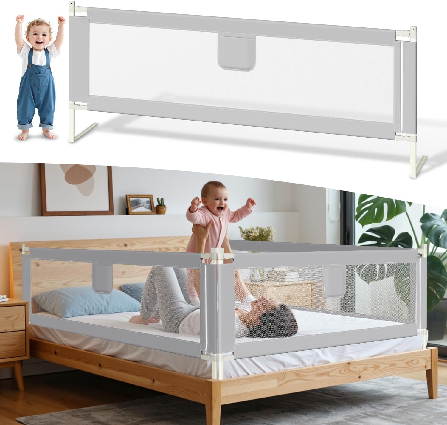 Detalle de Ikodm THW-11657*2 11656*1-B1c bedhekset, 3 delen, 64–96 cm