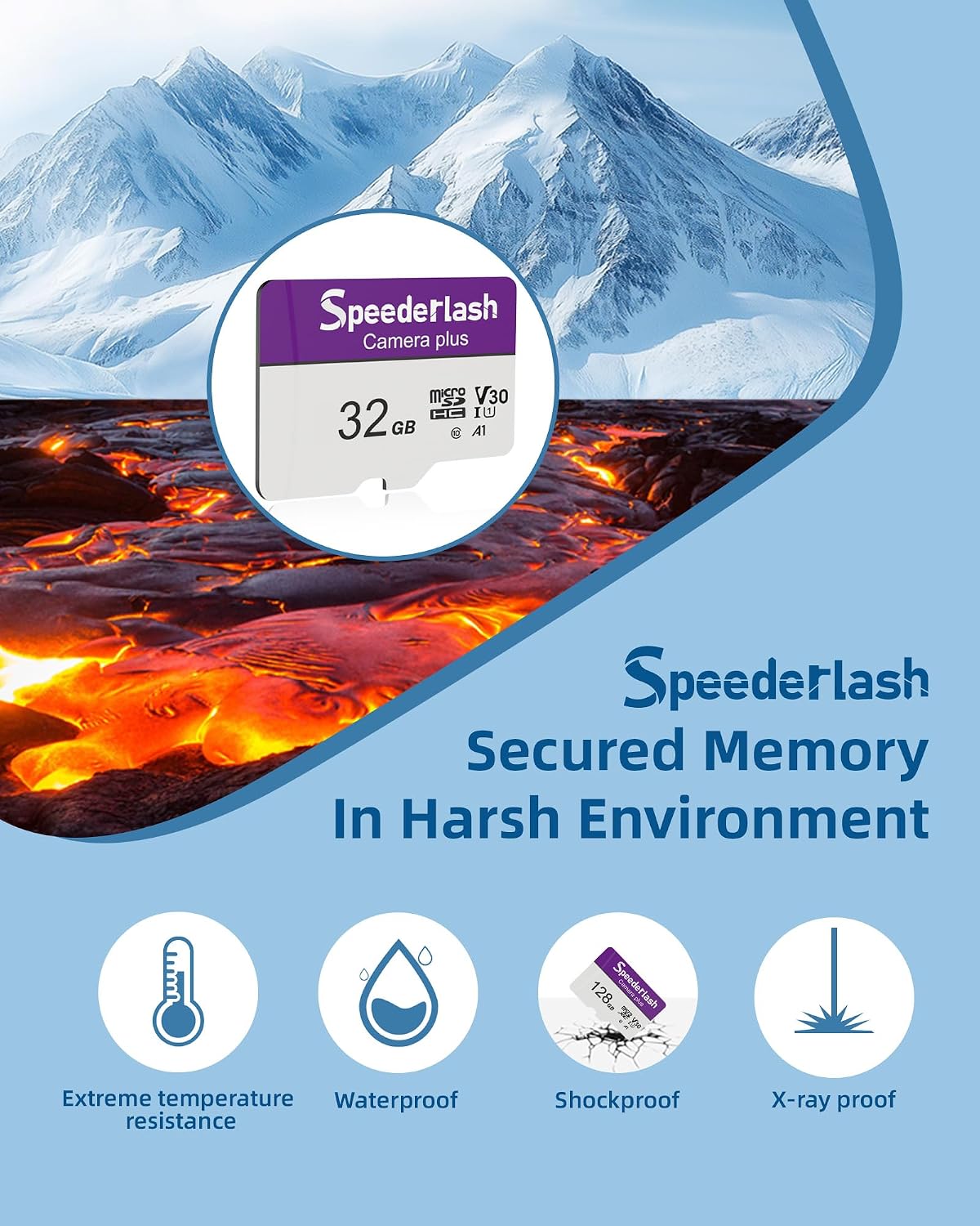 Thumbnail 5 de Speederlash SDTF32CP-2pk 32GB microSDHC Cards, 2-Pack with SD Adapter