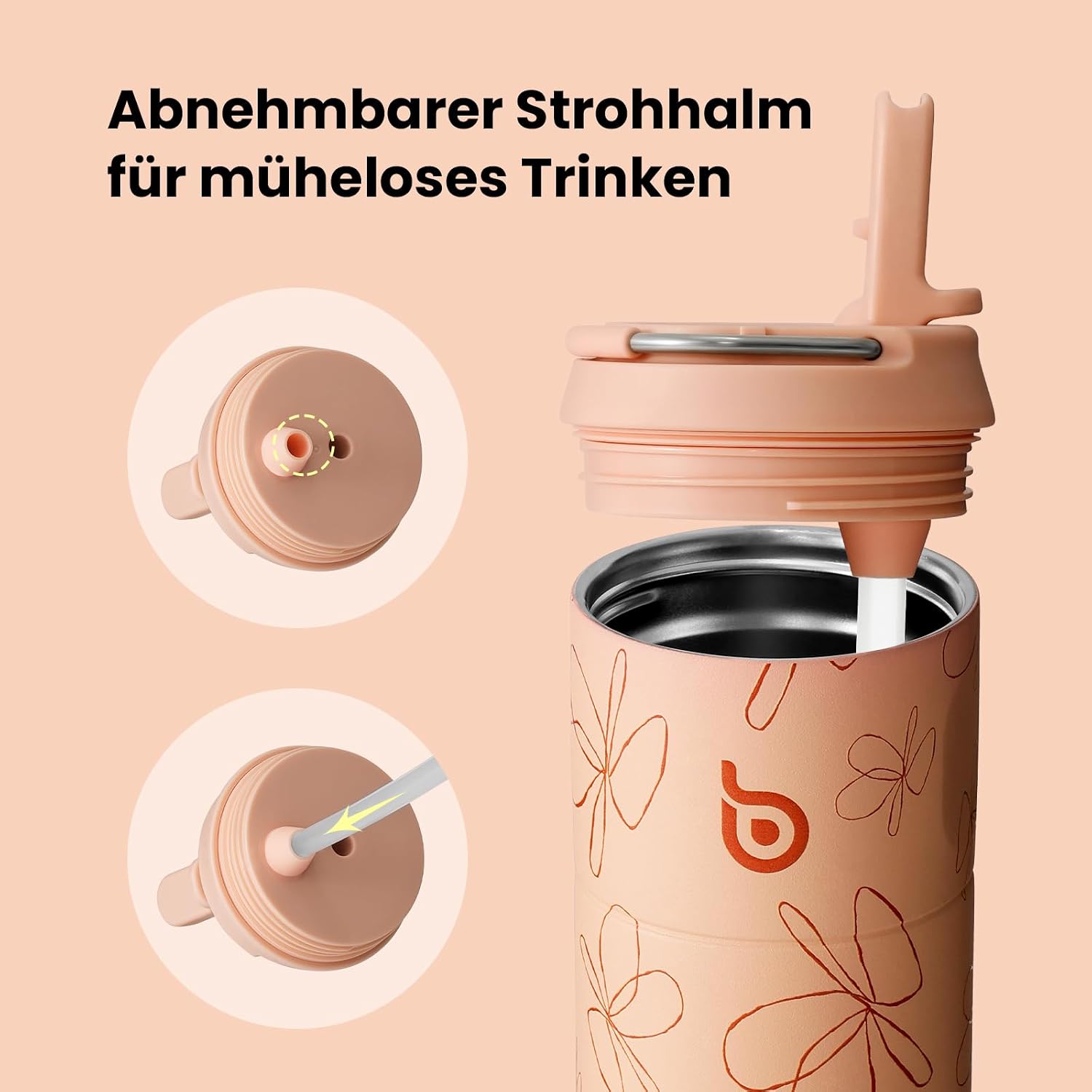 Detalle 2 de bottlebottle Edelstahl Trinkflasche 500 ml