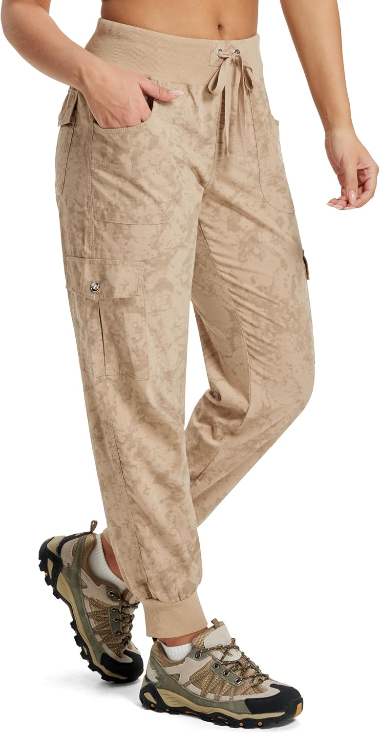 Detalle de MoFiz Women's Lightweight Hiking Cargo Pants