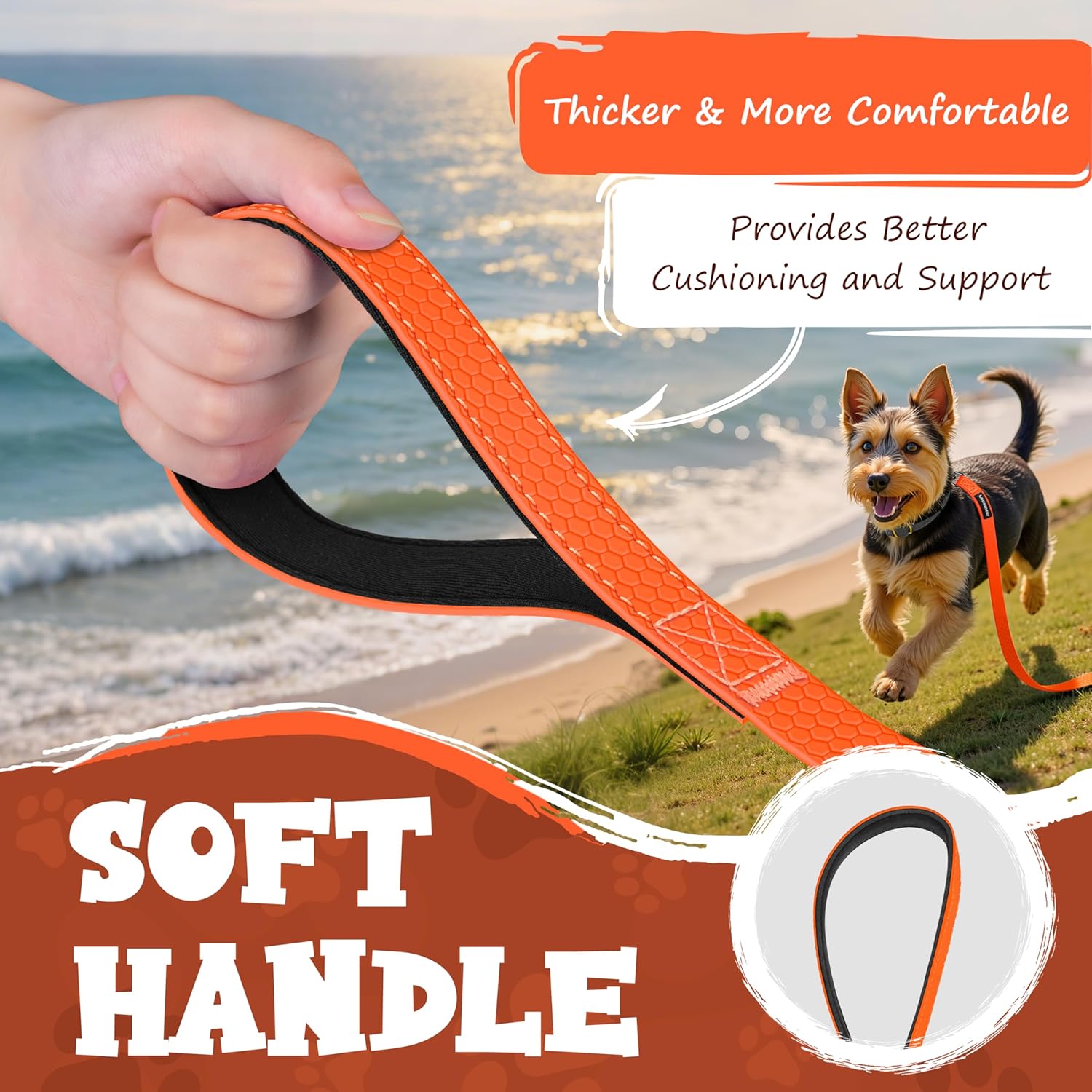 Detalle 2 de Looxmeer Training Lead 10m waterproof leash 🐕
