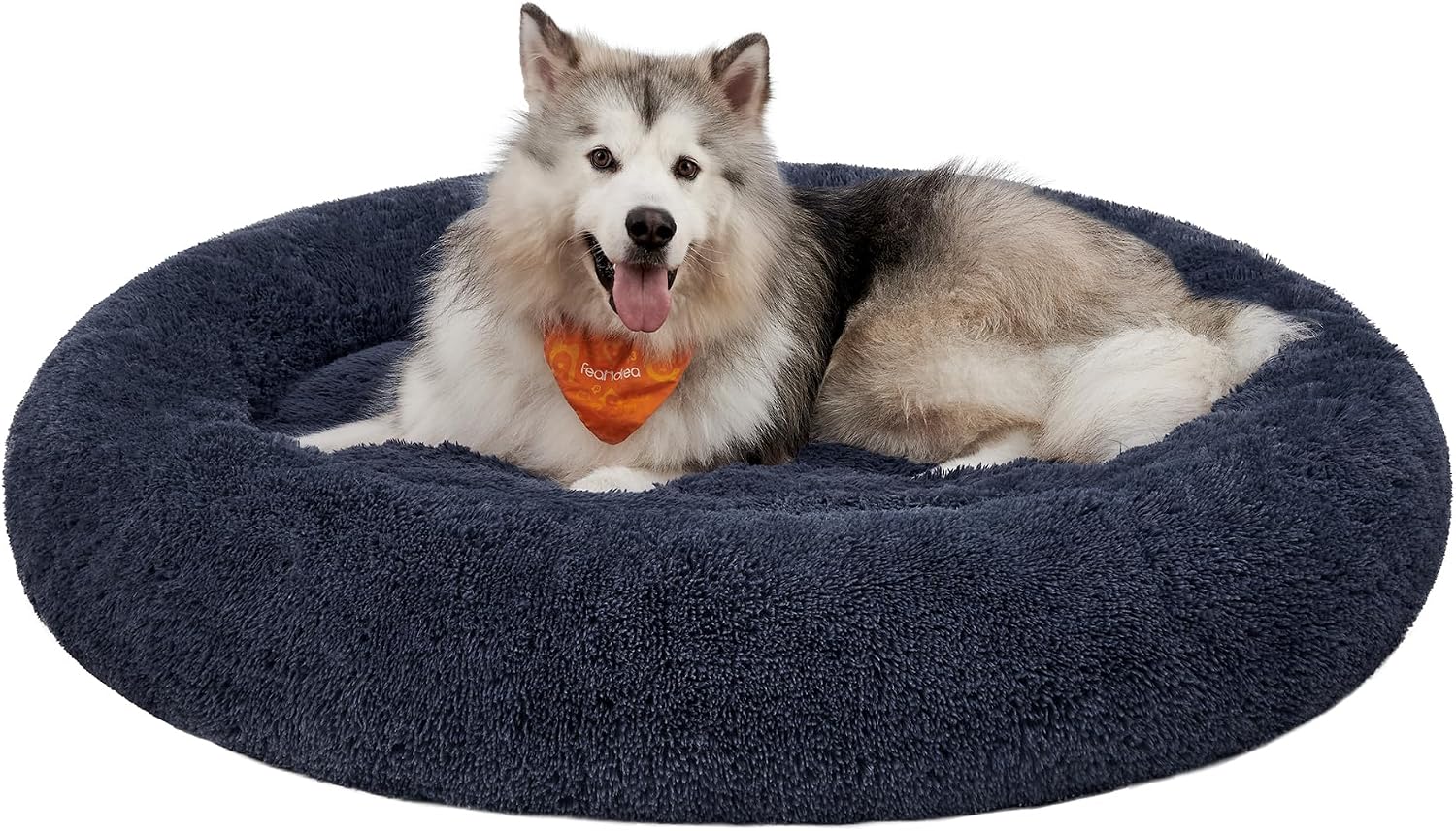 Detalle de Feandrea Hundebett flauschig 140 cm Donut Kissen