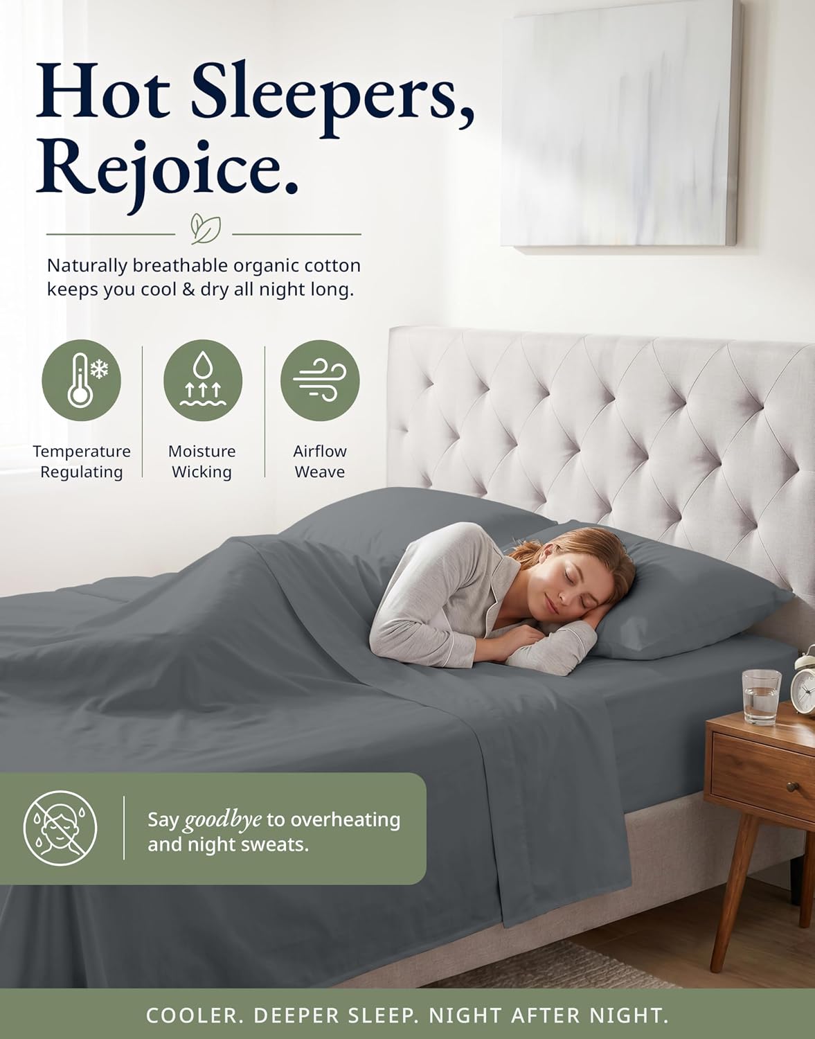 Thumbnail 6 de Lane Linen Organic Cotton Fitted Sheet
