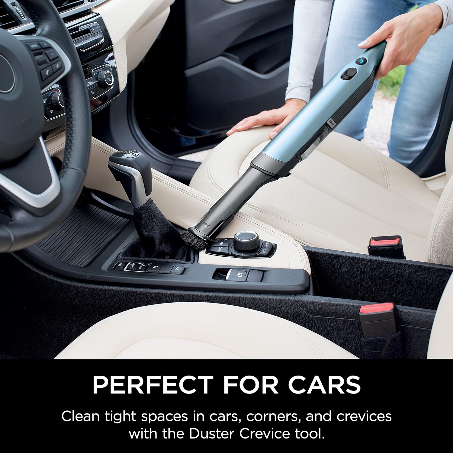 Detalle de Shark WV201BLBRN WandVac Cordless Hand Vac (1.4 lbs) with Charging Dock in Cove Blue