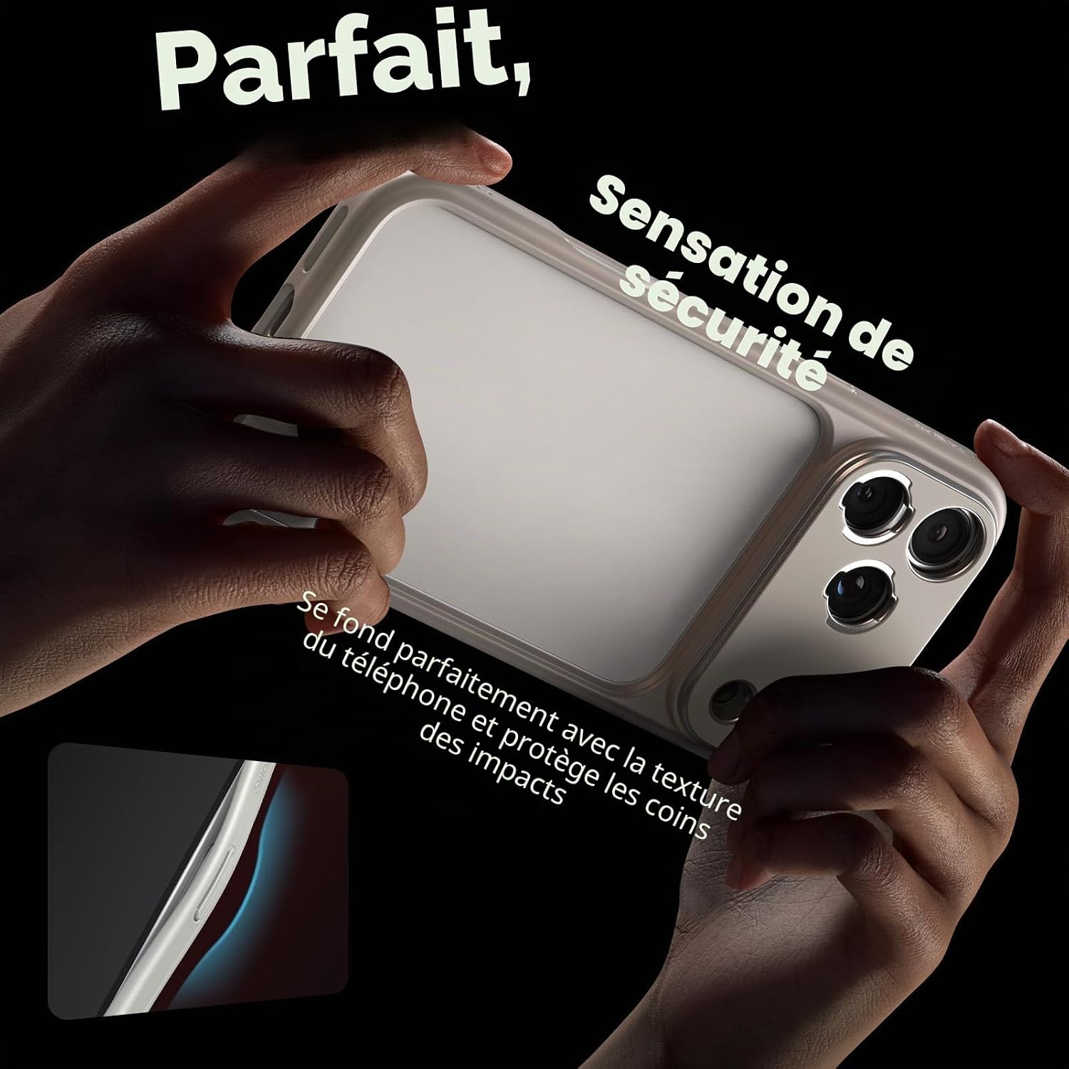 Detalle de SmallRig FilMov Bumper Case 5794 pour iPhone 17 Pro Max — plaque arrière pour objectif et adaptateur filtre 67 mm
