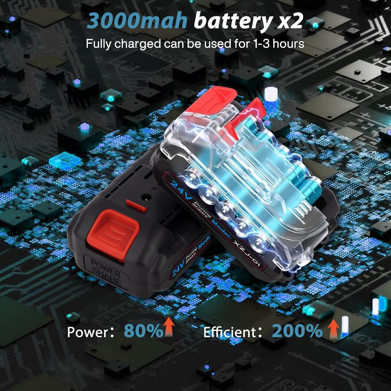 Thumbnail 2 de Forbici potatura a batteria 40 mm