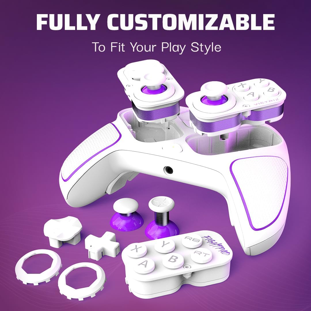 Detalle de PDP Victrix Pro BFG Wireless Controller: White per Xbox Series X|S, Xbox One e PC Windows