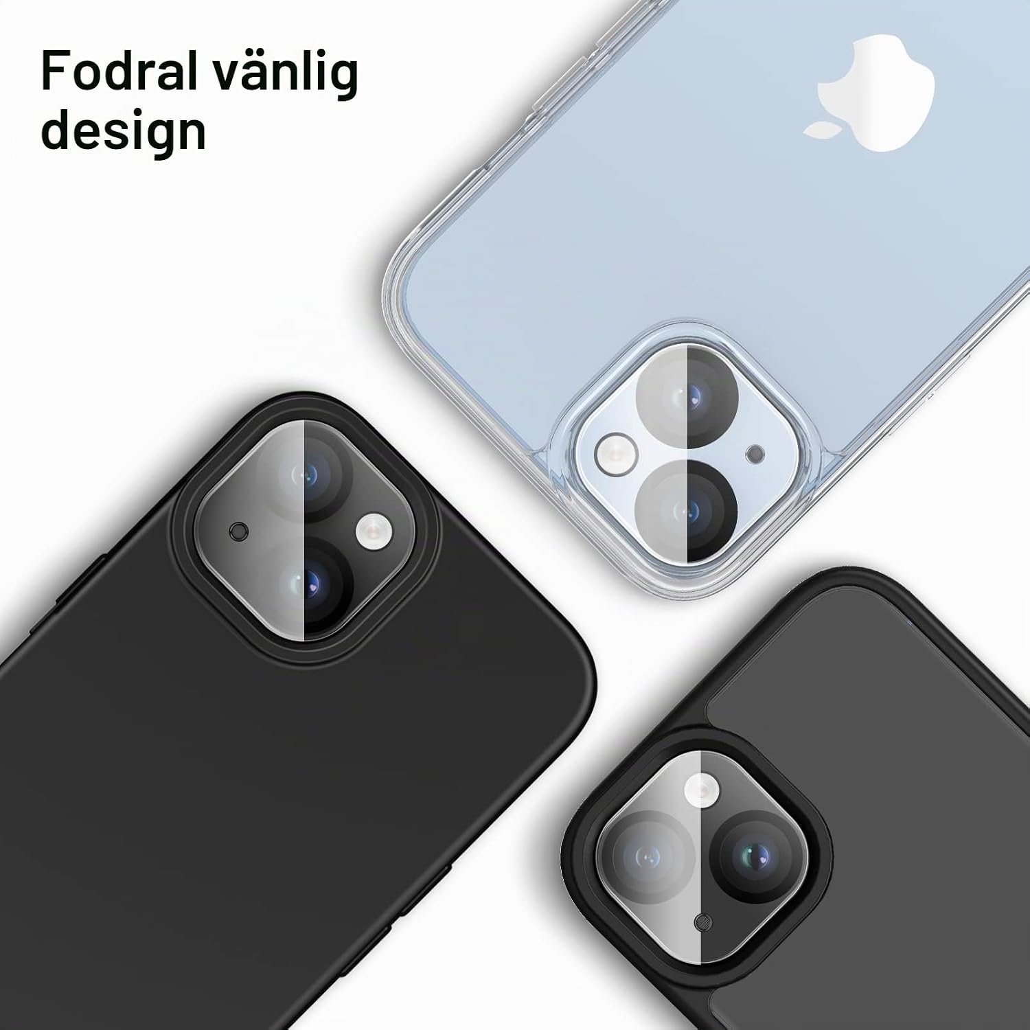 Thumbnail 4 de JETech kameralinsskydd för iPhone 14/14 Plus, 3-pack med 9H-härdat glas