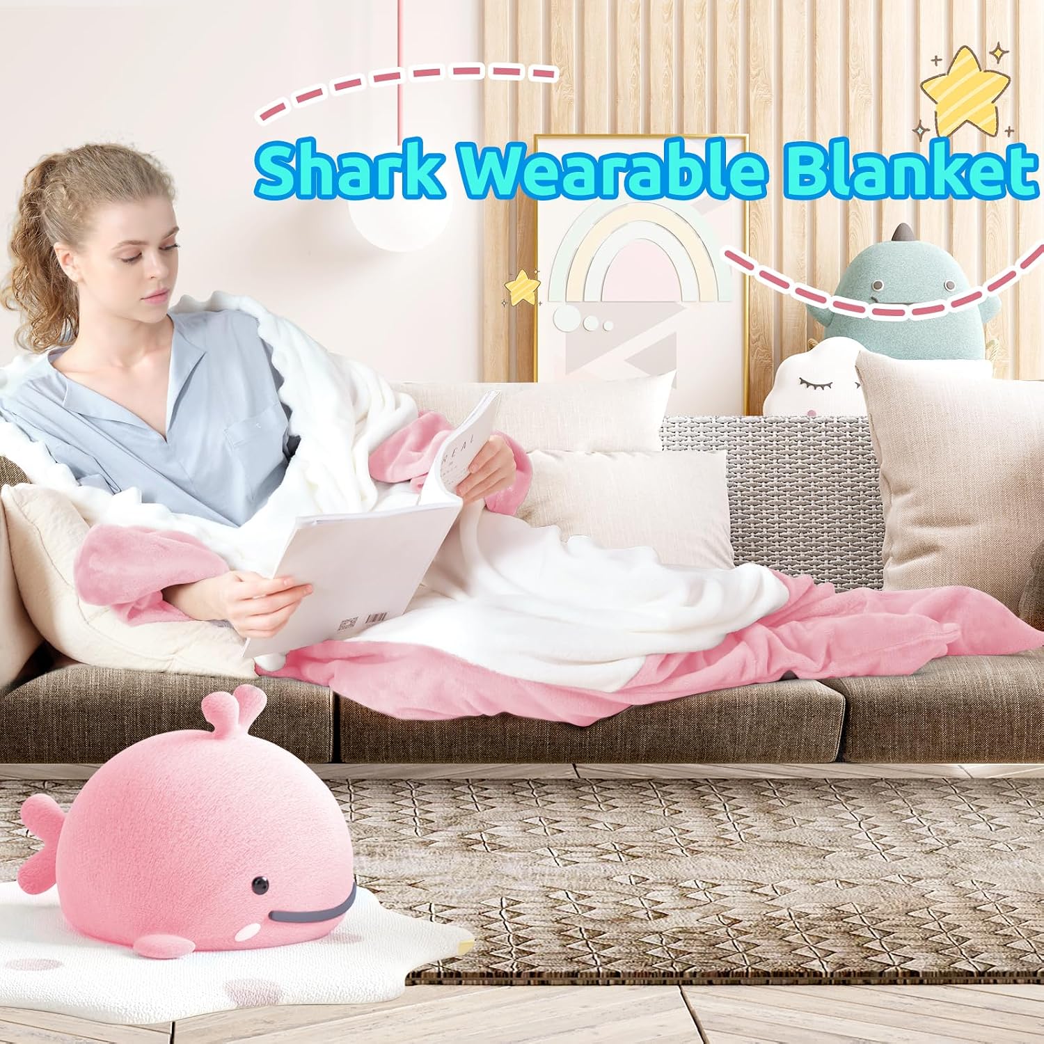 Detalle 2 de Touchat Shark Blanket Onesie, XL