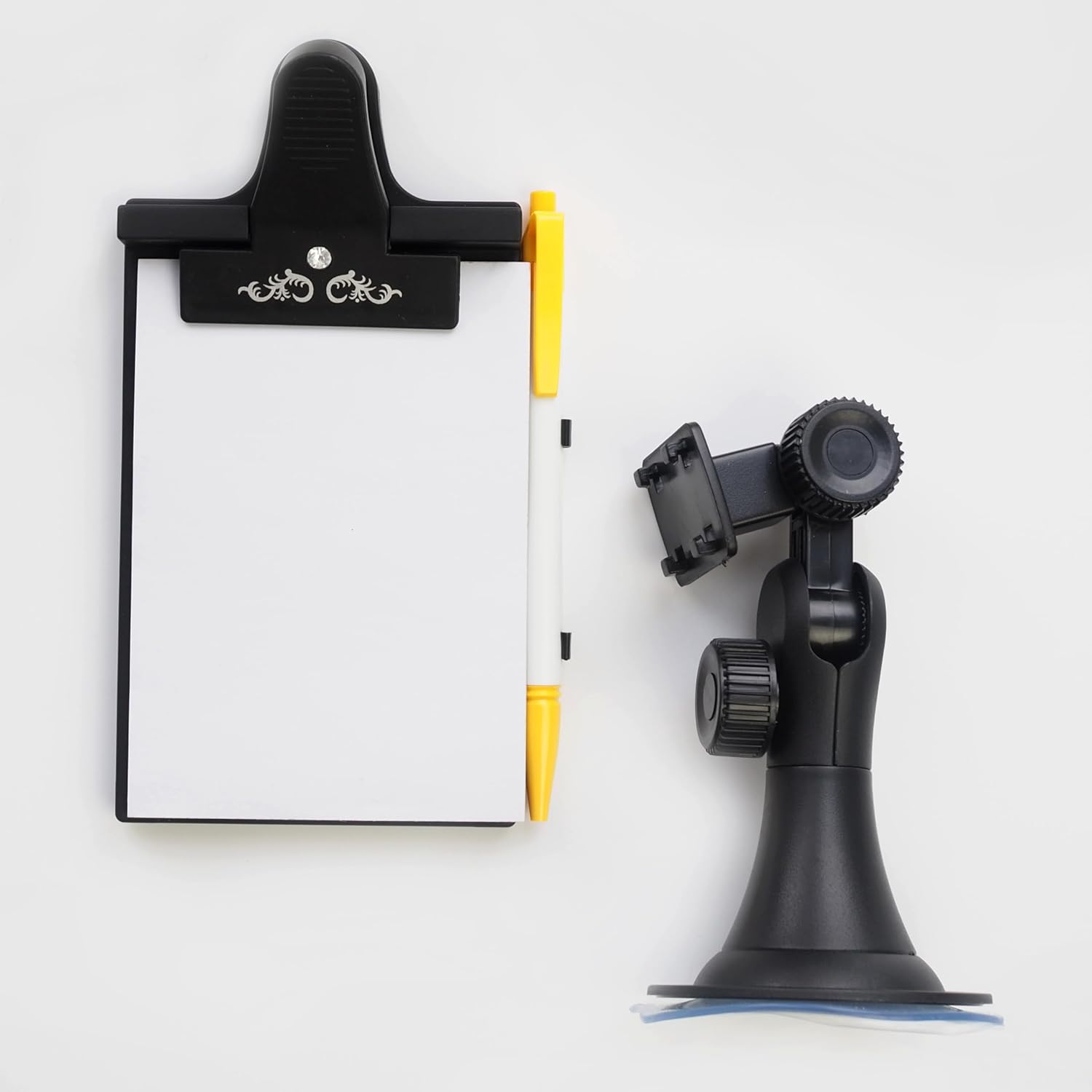 Detalle de Mobi Lock Car Clipboard with Pen Holder and Pad Mount – Universal Suction Cup & Flexible Neck