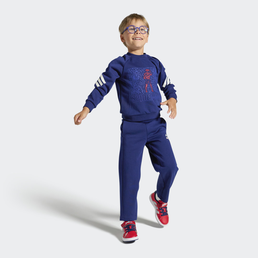 Detalle de Zapatilla Adidas Marvel Spider-Man Grand Court – Rojo